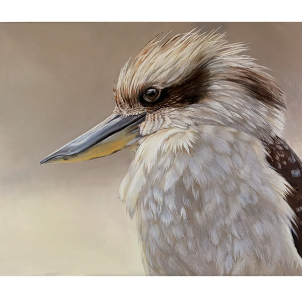 Large painting of australian kookaburra